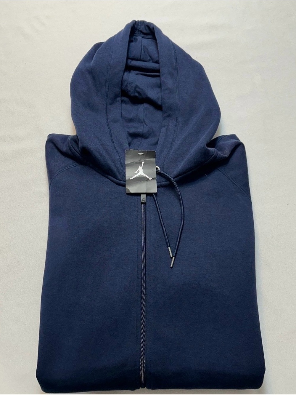 Jordan Retro 5 Fleece Full Zip Hoodie Mens 835374-451 Obsidian Blue Size XL